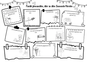 Vorschau - Arbeitsblätter - Finde jemanden der, … - Spiel - Seite 1