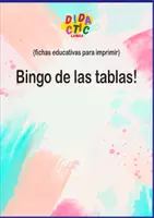 Vista previa - Hojas de trabajo - Bingo de las tablas - página 1