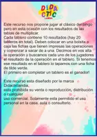 Vista previa - Hojas de trabajo - Bingo de las tablas - página 2