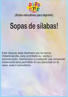 Vista previa - Juegos / Gamificación - Sopas de silabas! - página 1