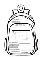 Vorschau - Mal- und Bastelvorlagen - Schultaschen Girlande Schulranzen Klassenzimmer Dekoration Rucksack - Seite 1