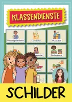 Vorschau - Fördermaterial/Inklusion - Klassendienste Grundschule: 36 Diensteschilder zum Ausdrucken & Laminieren - Deckblatt
