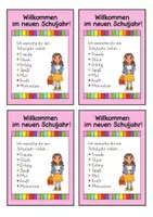 Vorschau - Mal- und Bastelvorlagen - Willkommensgeschenk / Willkommensgruß zum Schulanfang - Seite 3
