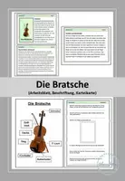 Vorschau - Stationenlernen - Die Bratsche - Deckblatt