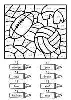 Vorschau - Arbeitsblätter - Rechenmalblatt Sport - 4 Rechenmalblätter ZR 20 4-fach differenziert - Seite 3