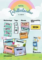 Vorschau - Bildkarten - Tafelkalender für die Kita - Deckblatt