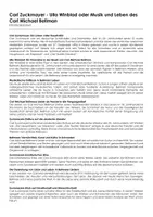 Vorschau - Arbeitsblätter - Carl Zuckmayer - Ulla Winblad oder Musik und Leben des Carl Michael Bellman - Deckblatt