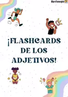 Aperçu - Cartes / Images - Flashcards des adjectifs en espagnol! - Page de couverture