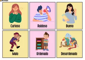 Aperçu - Cartes / Images - Flashcards des adjectifs en espagnol! - Page 3