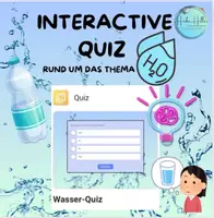 Vorschau - Interaktives Material - 💥NEW 💥 💡QUIZ - Rund um das Thema WASSER 💦 - Deckblatt