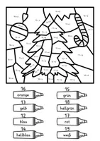 Vorschau - Arbeitsblätter - Rechenmalblatt Winter - 4 Rechenmalblätter ZR 20 4-fach differenziert - Seite 1