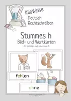 Vorschau - Bildkarten - Bild- und Wortkarten: Stummes h / Dehnungs-h - Deckblatt
