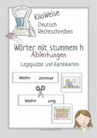 Vorschau - Spiele - Ableitungen von Wörtern mit stummem h / Dehnungs-h - Deckblatt
