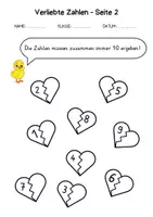 Vorschau - Arbeitsblätter - Mathematik 1. Klasse - Zahlenraum 10 - Zahlen ergänzen - Seite 2