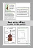 Vorschau - Arbeitsblätter - Der Kontrabass - Deckblatt