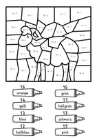 Vorschau - Arbeitsblätter - Rechenmalblatt Bauernhof - 4 Rechenmalblätter ZR 20 4-fach differenziert - Seite 3