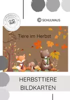Vorschau - Bildkarten - Tiere im Herbst Bildkarten - Deckblatt
