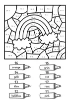 Vorschau - Arbeitsblätter - Rechenmalblatt Frühling - 4 Rechenmalblätter ZR 20 4-fach differenziert - Seite 3