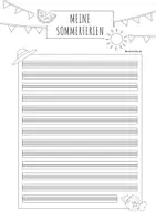 Vorschau - Arbeitsblätter - Schreibanlass Sommerferien – kreatives Schreiben – Ferienerlebnisse – Lineatur 2. Klasse - Seite 2