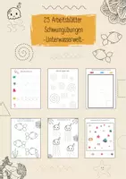 Vorschau - Arbeitsblätter - Schwungübungen - 25 Arbeitsblätter - Deckblatt