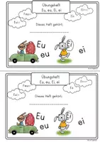 Vorschau - Unterrichtsreihen - Miniheft Buchstaben, Laut Ei, Eu. Deutsch 1.Klasse, 2.Klasse Rechtschreibung - Seite 1