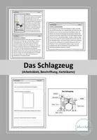 Vorschau - Arbeitsblätter - Das Schlagzeug - Deckblatt