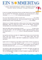 Vorschau - Arbeitsblätter - Schwimmen Baderegeln Lückentext - Deckblatt