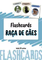 Vista previa - Tarjetas / Manipulativos - Vocabulário em português: Raças de cães (razas de perros) - Portada