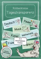 Vorschau - Poster - Robbenklasse / Seehundklasse - Tagestransparenz - Deckblatt