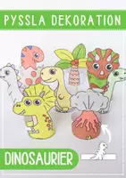 förhandsvisning - Pyssla dinosaurier - dekorationer - försättsblad