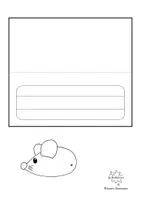 Vorschau - Mal- und Bastelvorlagen - Namensschild Maus mit Kordel - Vorlage und Anleitung - Seite 2