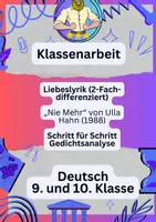 Vorschau - Fördermaterial/Inklusion - Klassenarbeit – Liebeslyrik | Klasse 9 - Deckblatt