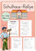 Vorschau - Arbeitsblätter - Schulhausrallye/ Schnitzeljagd (Erster Schultag) - Deckblatt
