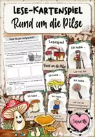 Vorschau - Spiele - Pilze | Lesespiel: Ich habe... Wer hat...? | Grundschule - Deckblatt