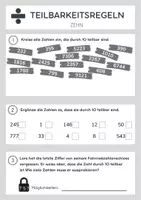 Vorschau - Arbeitsblätter - Teilbarkeitsregeln - Seite 2