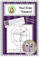 Vorschau - Mal- und Bastelvorlagen - Paul Klee: "Senecio" - Ausmalbild - Deckblatt