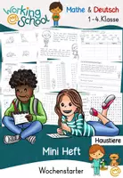 Vorschau - Arbeitsblätter - Haustiere - Deckblatt