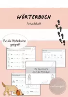 Vorschau - Arbeitsblätter - Arbeit mit dem Wörterbuch: Arbeitsheft - Deckblatt