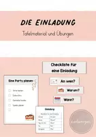 Vorschau - Arbeitsblätter - Eine Einladung schreiben - Einstieg und Tafelmaterial - Deckblatt