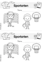 Vorschau - Arbeitsblätter - Wochenstarter Sportarten - Seite 1