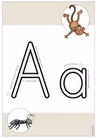 Vorschau - Arbeitsblätter - Buchstabenvorlage: zum Nachspuren / Buchstaben aus Knete / Anlautplakate - Seite 3
