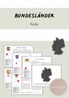 Vorschau - Merkblätter - Wissenskartei: Deutschland und seine Bundesländer - Deckblatt