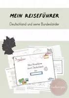 Vorschau - Arbeitsblätter - Wissensheft: Mein Reiseführer - Deutschland und seine Bundesländer - Deckblatt