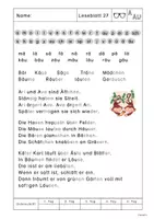 Vorschau - Arbeitsblätter - Kostenlos Leseblatt 27 - passend zu Flex und Flora - Ä und ÄU - Lesezettel - Seite 3
