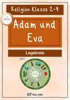 Vorschau - Bildkarten - Legekreis Adam und Eva - Der Sündenfall - Schöpfung - Deckblatt