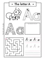 Vista previa - Hojas de trabajo - My first alphabet activity book. Cuaderno de lectoescritura - página 3