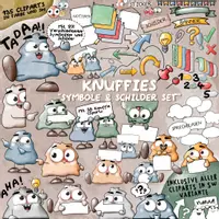 Vorschau - selbst erstellte Cliparts/Grafiken - Knuffies „Symbole und Schilder Set“ - Seite 3