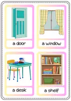 Vorschau - Bildkarten - FLASHCARDS My home furniture, rooms, house - Seite 1