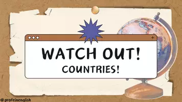 Aperçu - Jeux - Watch out: Pays! Anglais - Page de couverture