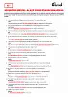Aperçu - Feuilles d'exercices - REPORTED SPEECH – 30 B2 Key Word Tranformations - Page 3